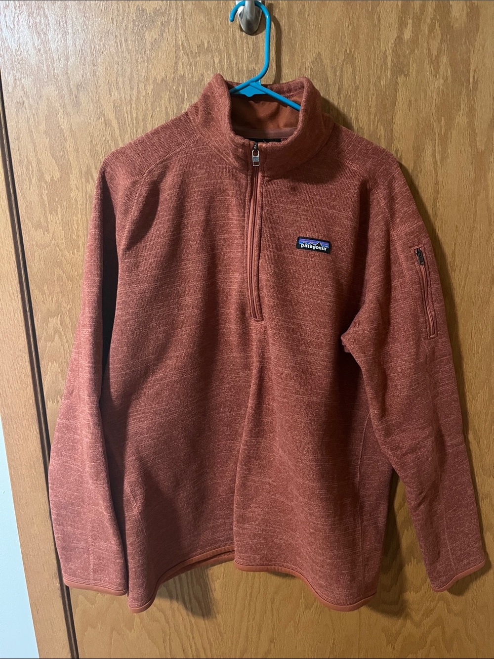 Patagonia Woman’s Rust Orange Half-Zip Pullover